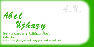 abel ujhazy business card
